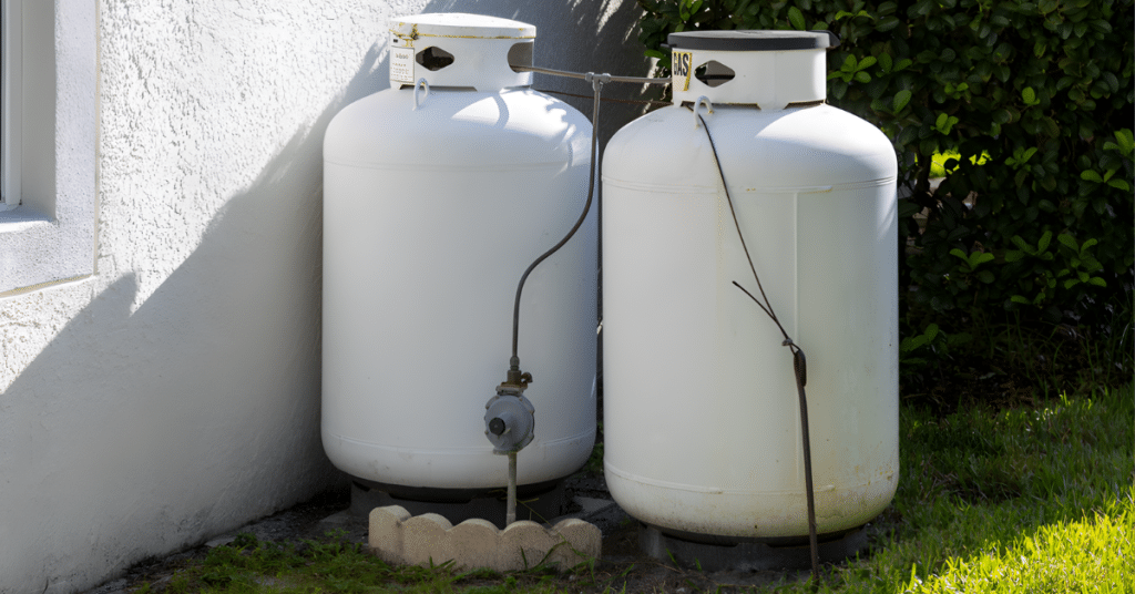 propane tank setup